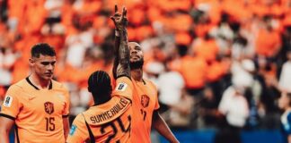 REKOR ELIT BARU - Timnas Belanda memetik kemenangan telak 5-1 atas Timnas Swedia di pertandingan putaran kedua Grup F FIFA World Cup 2026 pada Minggu (16/5/2026) dini hari WIB tadi. Kemenangan itu membuat Timnas Belanda masuk daftar elit, negara dengan torehan 100+ gol di Piala Dunia FIFA. OFFICIAL INSTAGRAM NATIOANAL TEAM FOOTBALL OF NETHERLANDS/REPRO