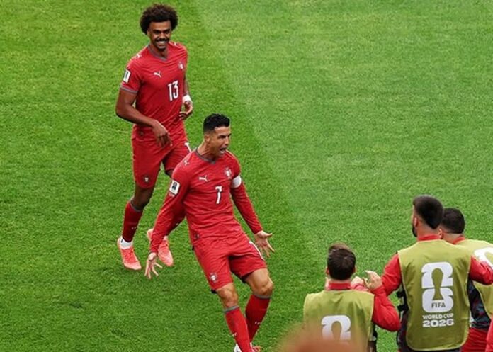 PENCETAK GOL TERTUA - Cristiano Ronaldo resmi menjadi pencetak gol tertua di Piala Dunia 2026, mengejar rekor legenda klub Liga Indonesia Putra Samarinda. Berikut detailnyaa, Kamis (258/6/2026). OFFICIAL INSTAGRAM NATIONAL TEAM OF PORTUGAL/REPRO