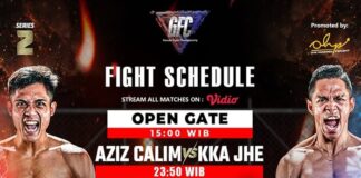 JADWAL GARUDA FIGHT - 14 pertarungan dijadwalkan akan tersaji dalam event tarung beladiri campuran Garuda Fight Championship 2026 Series 2 Sabtu (27/6/2026) hari ini. Berikut jadwal lengkapnya. OFFICIAL INSTAGRAM GARUDA FIGHT CHAMPIONSHIP 2026/REPRO