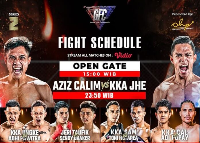 JADWAL GARUDA FIGHT - 14 pertarungan dijadwalkan akan tersaji dalam event tarung beladiri campuran Garuda Fight Championship 2026 Series 2 Sabtu (27/6/2026) hari ini. Berikut jadwal lengkapnya. OFFICIAL INSTAGRAM GARUDA FIGHT CHAMPIONSHIP 2026/REPRO