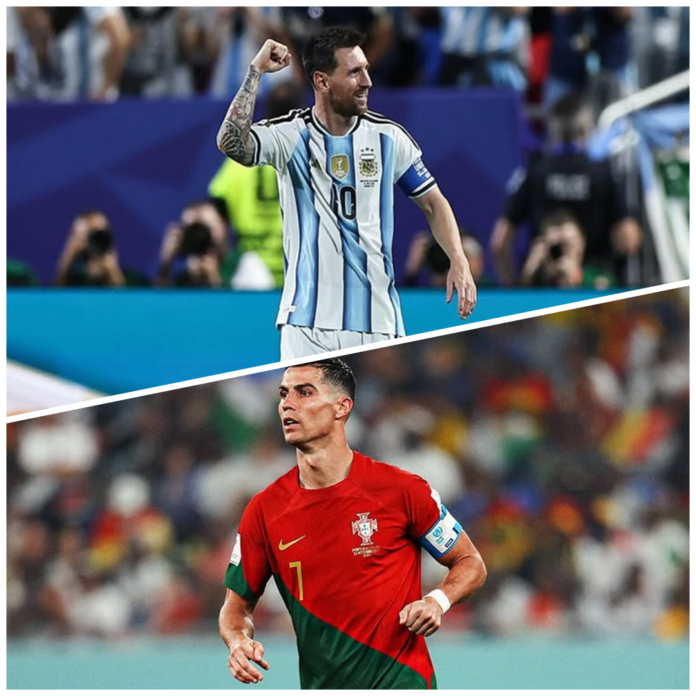 TAK TERKALAHKAN - Lionel Messi dan Cristiano Ronaldo sama-sama membawa timnya jadi tim belum terkalahkan di Piala Dunia 2026. Berikut perbedaan di antara keduanya, Selasa (23/6/2026). OFFICIAL INSTAGRAM FIFA WORLD CUP 2026/ REPRO/KOLASE
