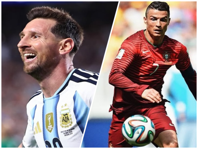 PEMAIN TERTUA - Cristiano Ronaldo adalah satu di antara pemain tertua di Piala Dunia 2026 kali ini. Di perhelatan FIFA World Cup 2030 Portugal-Spain-Morocco nanti, bisa jadi gelar pemain tertua di Piala Dunia edisi tersebut akan dipegang sang rival, yakni Lionel Messi. Berikut ulasannya, Kamis (18/6/2026) OFFICIAL INSTAGRAM FIFA WORLD CUP 2026/REPRO.