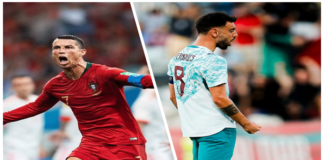 RIVALITAS SETIM - Bruno Fernandes dan Cristiano Ronaldo sudah lebih dari 10 tahun satu tim di skuad Timnas Portugal ! Tapi tak sekalipun Bruno Fernandes pernah memberikan umpan berujung gol ke CR7. Ce di sini lengkapnya, Sabtu (20/6/2026). OFFICIAL INSTAGRAM FIFA WORLD CUP 2026/KOLASE/REPRO