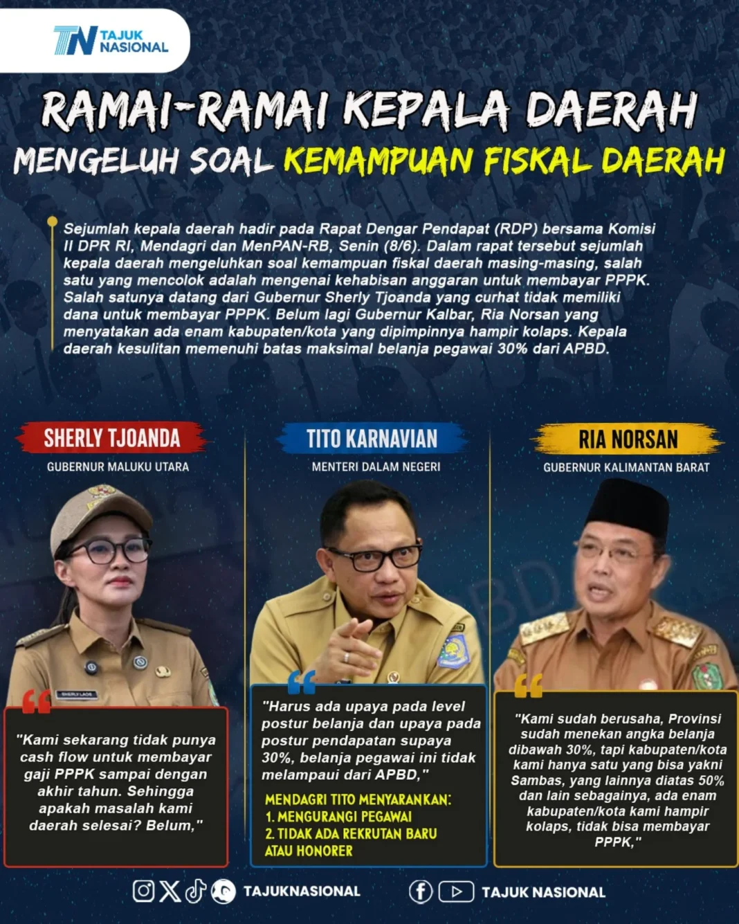 Kemampuan Fiskal Daerah Dikeluhkan Kepala Daerah, Anggaran PPPK Jadi Sorotan