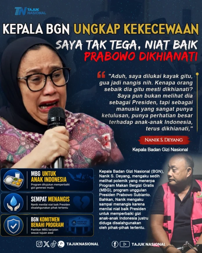 Kepala BGN Ungkap Kekecewaan, Sebut Niat Baik Prabowo Dikhianati dalam Polemik MBG