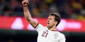 PECAHKAN REKOR - Piala Dunia 2026 jadi event World Cup FIFA pertama yang diikuti Mikel Oyarzabal ! Sebagai debutan di Piala Dunia FIFA, Mikel Oyarzabal langsung memecahkan rekor gol sejumlah pemain legenda La Furia Roja. Berikut daftar top skor Timnas Spanyol di Piala Dunia 2026 ini, Minggu (19/7/2026). OFFICIAL INSTAGRAM MIKEL OYARZABAL/REPRO