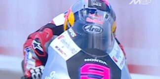 UKIR REKOR BARU - Pembalap Indonesia, Veda Ega Pratama memacu motor Honda andalannya di race Moto3 Jerman 2026, Minggu (12/7/2026). ! Finish di P8, Pembalap Indonesia ini berhasil mengokohkan posisiny di Klasemen MotoGP 2026 kelas Moto3 terbaru. OFFICIAL INSTAGRAM HONDA TEAM ASIA/REPRO