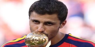 PEMAIN TERBAIK - Gelandang bertahan Timnas Spanyol, Rodri berhasil menyabet penghargaan individu bergengsi sebagai pemain terbaik di Piala Dunia 2026. Inilah profilnya, Senin (20/7/2026). OFFICIAL INSTAGRAM RODRI/REPRO