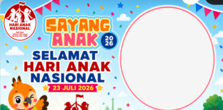 Link Twibbon Hari Anak Nasional 2026 Gratis, Simak Cara Pasang dan Temanya Dapatkan link Twibbon Hari Anak Nasional 2026 gratis lengkap dengan tema resmi, cara memasang, dan panduan mengunduh untuk dibagikan di media sosial.