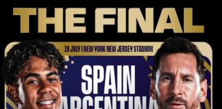 FINALISSIMA DI PIALA DUNIA - Duel antara Argentina Vs Spanyol 2026 bak jadi duel Finalissima yang tertunda! Berikuyt jadwal dan Live Score World Cup FIFA 2026 untuk memantau hasil Final Piala Dunia 2026 kali ini, kAMIS (17/7/2026). OFFICIAL INSTAGRAM FIFA WORLD CUP 2026