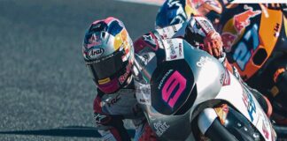 TAMPIL IMPRESIF - Pembalap Indonesia di MotoGP 2026, Veda Ega Pratama memacu motor Honda andalannya di race Moto3 Jerman 2026 hari ini, Minggu (12/7/2026). Finish di P8, Mario Aji sukses mengokohkan posisinya di MotoGP Standings terbaru di kelas Moto3. OFFICIAL INSTAGRAM HONDA TEAM ASIA/REPRO