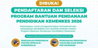 Kemenkes Buka Bantuan Pendidikan Dokter Spesialis 2026, Ini Jadwal dan Syaratnya!