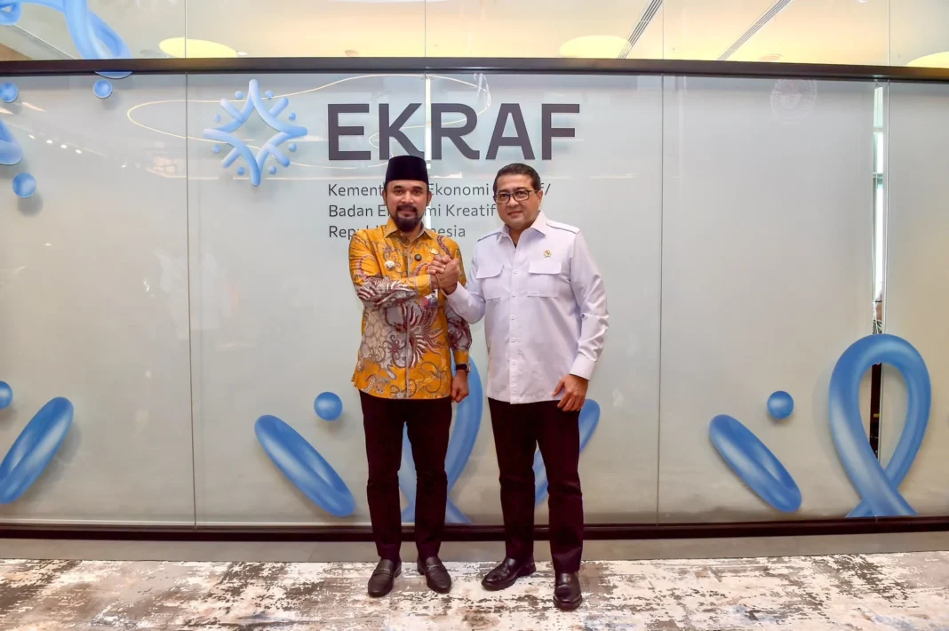 Menteri Ekraf Siapkan Tiga Program untuk Aceh Timur, Anyaman Tikar Jadi Pilot Project