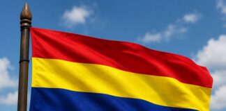 Bendera Dayak merah-kuning-biru atau Bendera Borneo Raya menjadi sorotan setelah dikibarkan menjelang peringatan HUT ke-81 Republik Indonesia 2026 di sejumlah wilayah Kalimantan Barat.