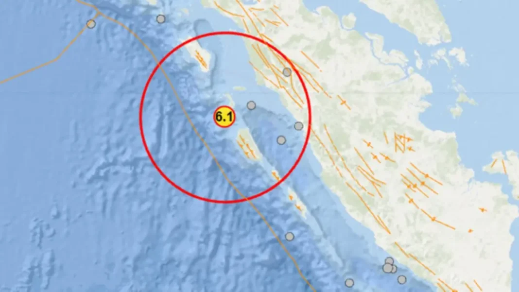 Gempa M6,1 Guncang Nias Selatan, Getaran Terasa Kuat hingga ke Sumbar