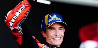HASIL GP ARAGON - Marc Marquez mengamankan predikat pemenang MotoGP Aragon 2026 hari ini, Minggu (30/8/2026). Pembalap berjuluk The Baby Alien itu cuma perlu 41 menit lebih sedikit untuk menuntaskan total 23 lap di balapan puncak MotoGP 2026 seri ke-13 yang digelar di Sirkuit MotorLand, Alcaniz, Spanyol ini. OFFICIAL INSTAGRAM MARC MARQUEZ/REPRO