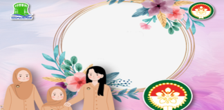 Ilustrasi desain Twibbon Hari Dharma Wanita Nasional 2026 yang dapat digunakan sebagai foto profil dan dibagikan di berbagai media sosial.