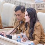 Gubernur Maluku Utara Sherly Tjoanda menyampaikan persoalan 16 ribu hektare TORA dalam rapat bersama Komisi II DPR RI, Selasa (15/9/2026).