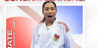 TAMBAH MEDALI - Karateka Tanah Air, Cok Istri Agung Sanistyarani sukses menambah perolehan medali Indonesia di Asian Games 2026 Nagoya Jepang. Ia berhasil merebut kemenangan dalam duel di Cabor Karateka pada Selasa (22/9/2026). OFFICIAL INSTAGRAM CDM.ASIANGAMES2026/REPRO