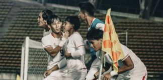 Timnas Indonesia U-20 bersiap menghadapi Australia U-20 pada laga terakhir Grup H Kualifikasi Piala Asia U-20 2027 di New Laos National Stadium, Minggu (6/9/2026).