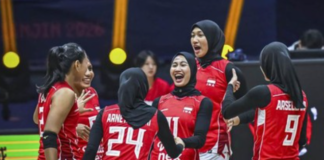 Timnas voli putri Indonesia menghadapi Jepang pada laga terakhir Grup A Asian Games 2026 di Park Arena Komaki, Aichi, Jumat (18/9/2026).