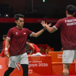 Tim beregu putra Indonesia akan menghadapi China pada final badminton Asian Games 2026, Kamis (24/9/2026).