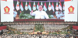 Gerindra Unggul dari PDIP di Survei Poltracking, Ini Respons Sugiat Santoso Partai Gerindra memperoleh elektabilitas tertinggi dalam simulasi surat suara 18 partai politik pada survei Poltracking periode 14–20 Agustus 2026.