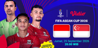 Link Live Streaming Indonesia vs Singapura, 3 Poin Harga Mati untuk Garuda