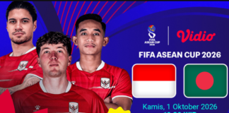 Timnas Indonesia bersiap menghadapi Bangladesh pada pertandingan terakhir Grup A FIFA ASEAN Cup 2026 di Stadion Utama Gelora Bung Karno, Jakarta, Kamis (1/10/2026).