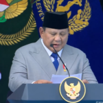 Presiden Prabowo Subianto meresmikan 204 satuan baru TNI dalam upacara HUT ke-81 TNI di Mabes TNI, Cilangkap, Jakarta, Senin (5/10/2026).