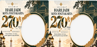 Link Twibbon HUT ke-270 Kota Yogyakarta untuk memeriahkan perayaan ulang tahun pada 7 Oktober 2026.