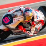MOTO3 MANDALIKA - Pembalap Indonesia, Veda Ega Pratama berhasil mencatatkan hasil gemilang di race Moto3 pada gelaran hari pertama MotoGP Mandalika 2026, Jumat (9/10/2026). Veda Ega Pratama akan langsung lompat ke Q2 di sesi Kualifikasi MotoGP Indonesia 2026 kelas Moto3 Sabtu besok. OFFICIAL INSTAGRAM HONDA TEAM ASIA/REPRO