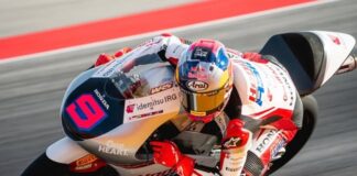 MOTO3 MANDALIKA - Pembalap Indonesia, Veda Ega Pratama berhasil mencatatkan hasil gemilang di race Moto3 pada gelaran hari pertama MotoGP Mandalika 2026, Jumat (9/10/2026). Veda Ega Pratama akan langsung lompat ke Q2 di sesi Kualifikasi MotoGP Indonesia 2026 kelas Moto3 Sabtu besok. OFFICIAL INSTAGRAM HONDA TEAM ASIA/REPRO